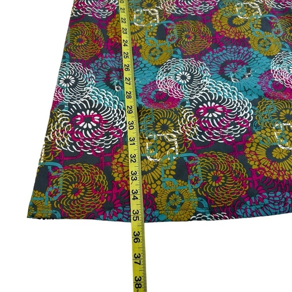 Soybu Floral Knit Athleisure Dress Multicolor 3/4 Ruched Sleeves Size Medium EUC - Picture 9 of 11